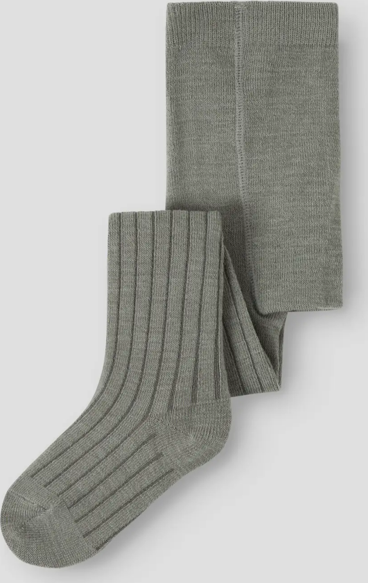 Wakma Wo/Bl Structure Pantyhose - Grønn - Barn - Strømpebukser - Ullstrømpebukser