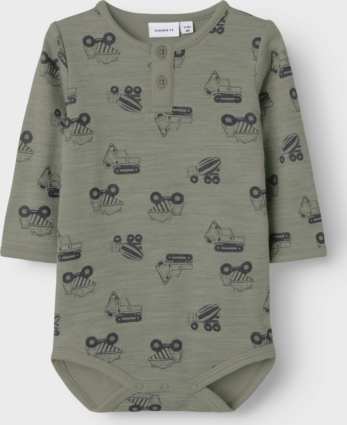 Wuppo Wo/Co Long Sleeve Body - Grønn - Barn - Body