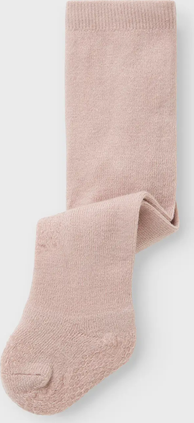 Wak Wo/Bl Pantyhose Solid Non Skid - Grå - Barn - Strømpebukser - Ullstrømpebukser