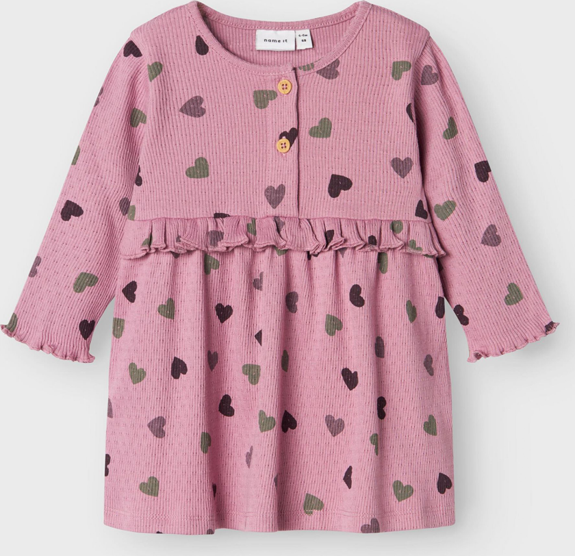 Nitte Long Sleeve Dress - Rosa - Barn - Kjoler - Sommerkjoler