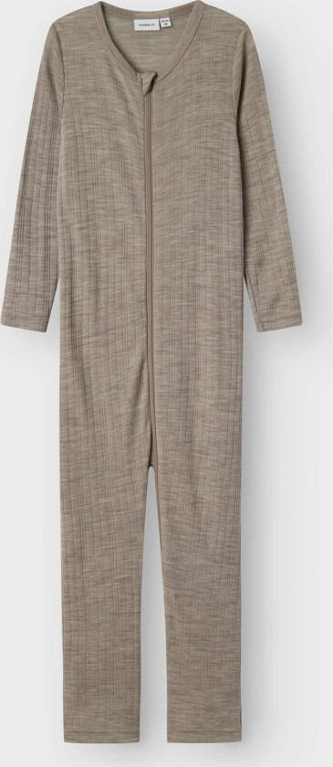 Wang Wool Needle Nightsuit Solid - Beige - Barn - Pysjamas