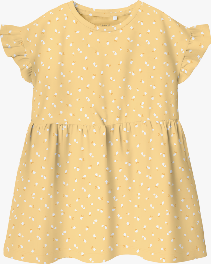 Joane Short Sleeve Dress - Gul - Barn - Kjoler