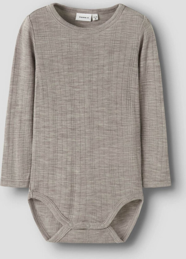 Wang Wool Needle Long Sleeve Body Solid - Beige - Barn - Body