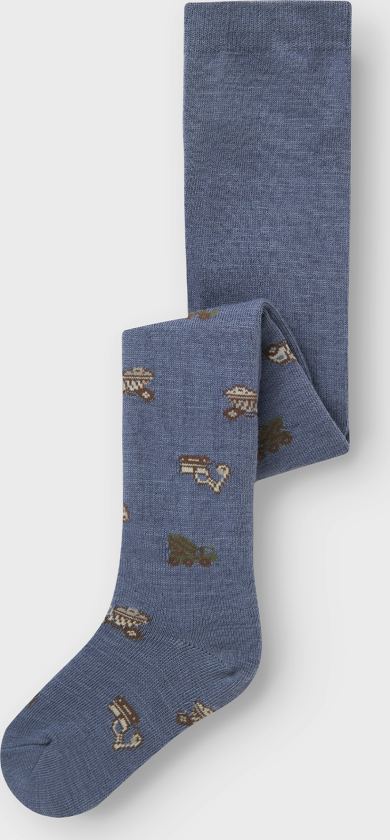 Wak Wo/Bl Pantyhose Aoj - Blå - Barn - Strømpebukser