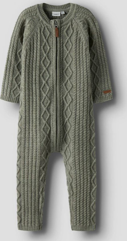 Wrilla Wool Long Sleeve Knit Suit - Grønn - Barn - Dress - Ulldress