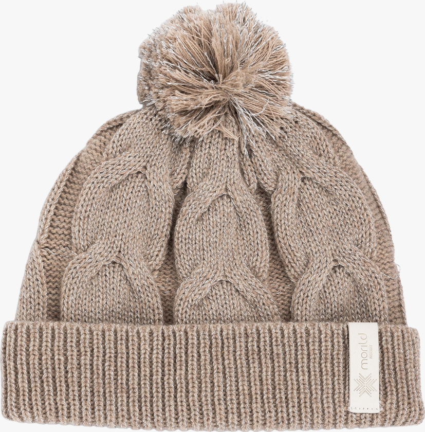 Bilde av Flette Lue - Beige - Barn - Luer - Ull lue