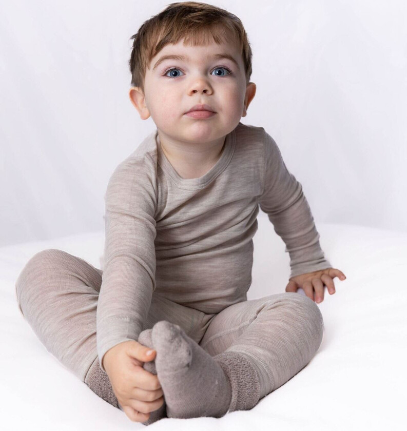 Ulltrøye - Beige - Barn - Ullundertøy - Ulltrøye