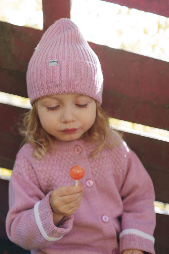 Lue ribb - Rosa - Barn - Luer - Ull lue