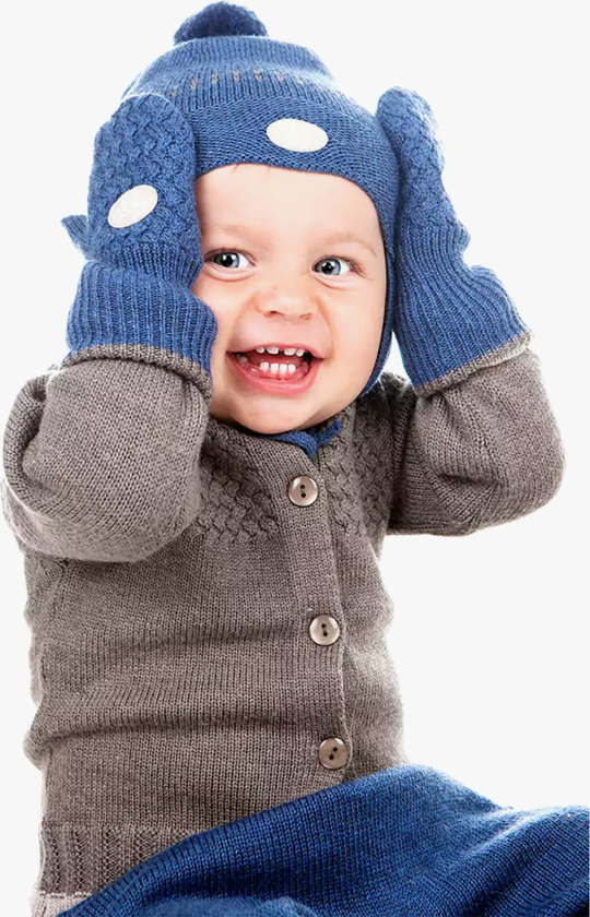 Votter Classic - Blå - Barn - Votter - Ullvotter