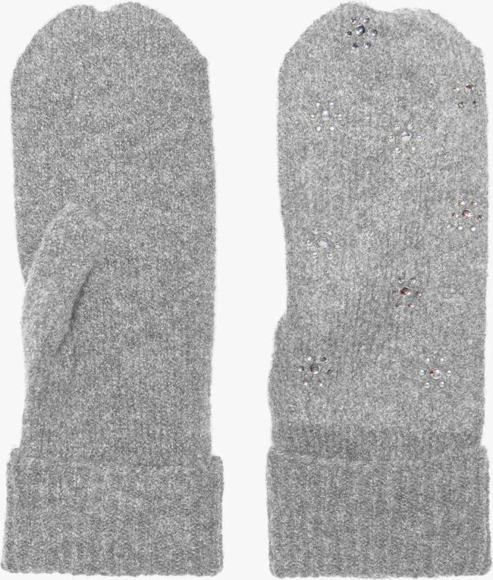 Chyna Life Knit Soft Mittens - Grå - Barn - Votter