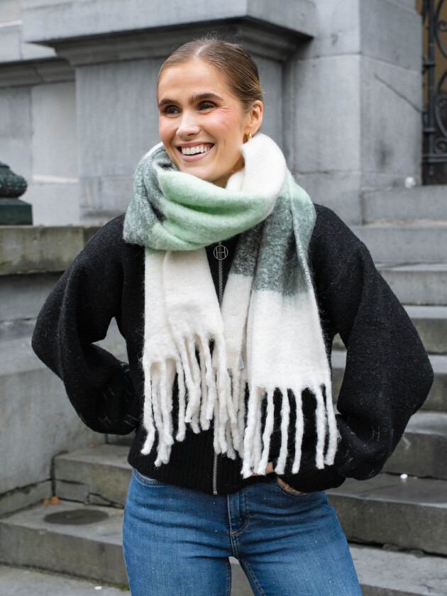Vibe Scarf - Grønn - Dame - Ullklær - Ulltilbehør