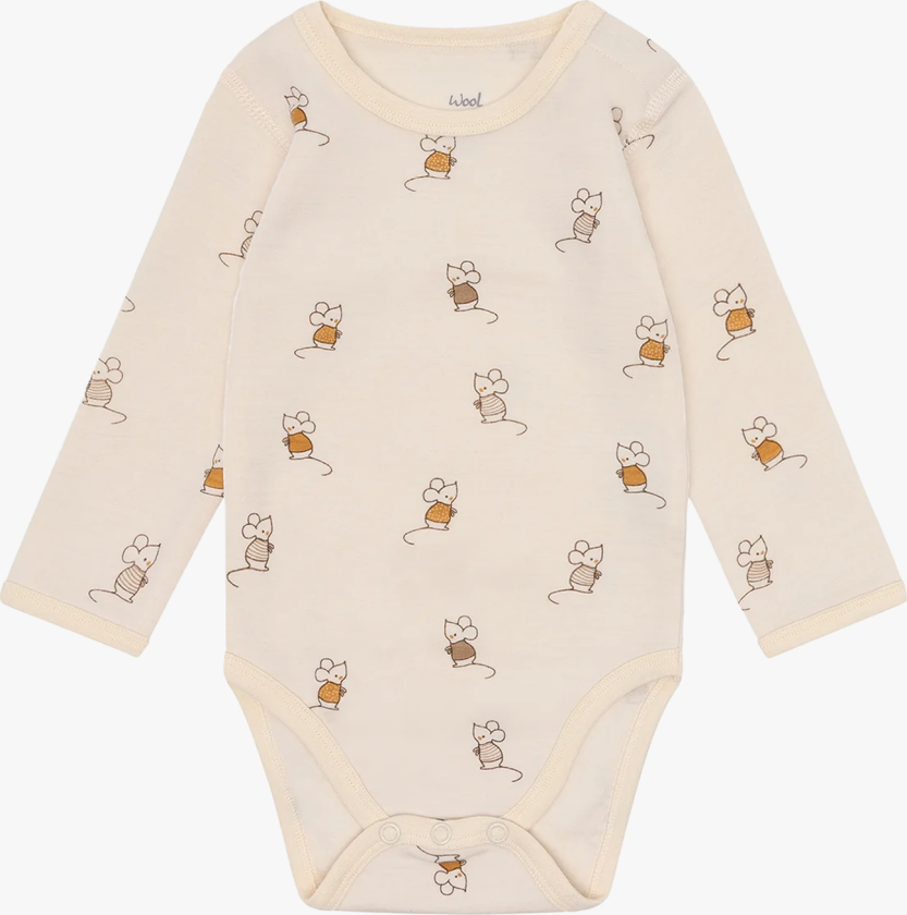 Bo Mouse - Hvit - Barn - Body