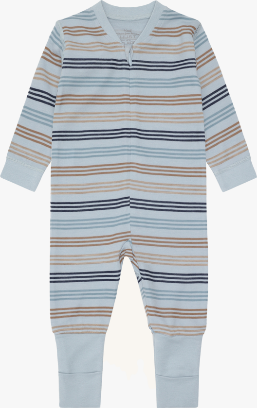 Manu Zip 3 Stripes - Blå - Barn - Body