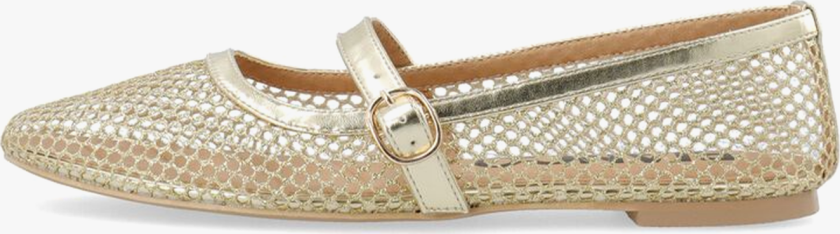 Lilja Mary Jane Mesh - Metallic - Dame - Sko - Ballerinasko