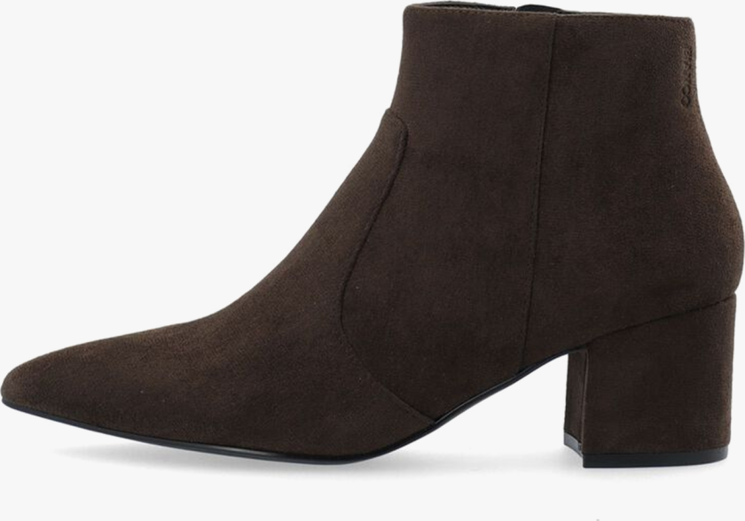 Devived Ankle Boot Smooth Faux Leather - Sort - Dame - Sko - Støvletter