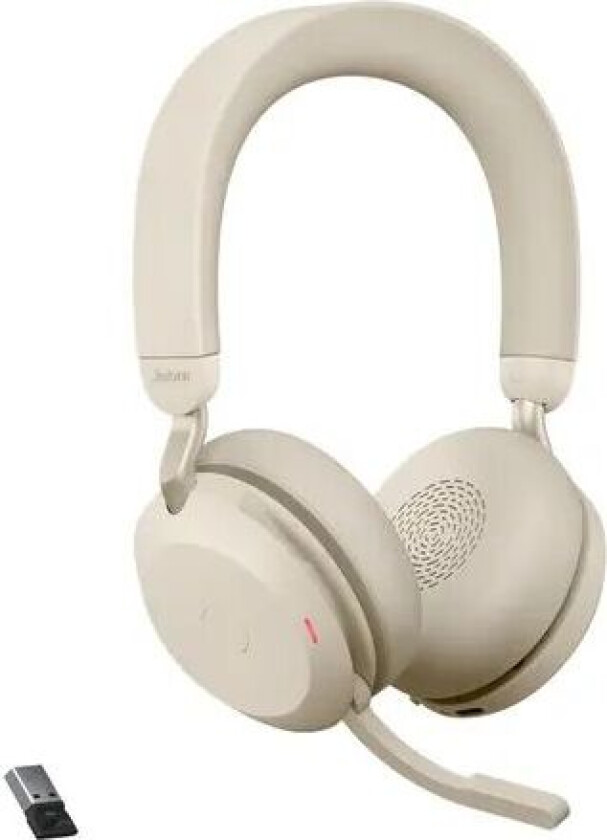 Evolve2 75 Link380a Uc Hodesett Usb-a Via Bluetooth-adapter Optimert For Uc Stereo Beige