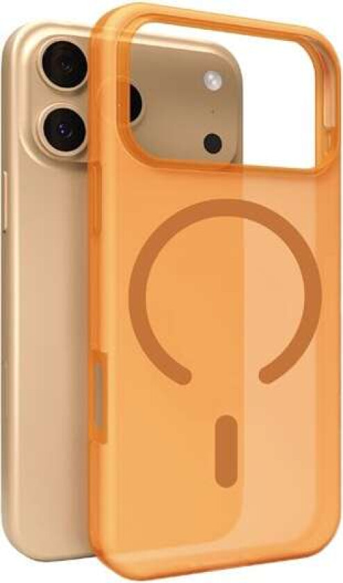 Daylight Magsafe-kompatibelt silikonetui for iPhone 17 Pro Max - gjennomsiktig oransje