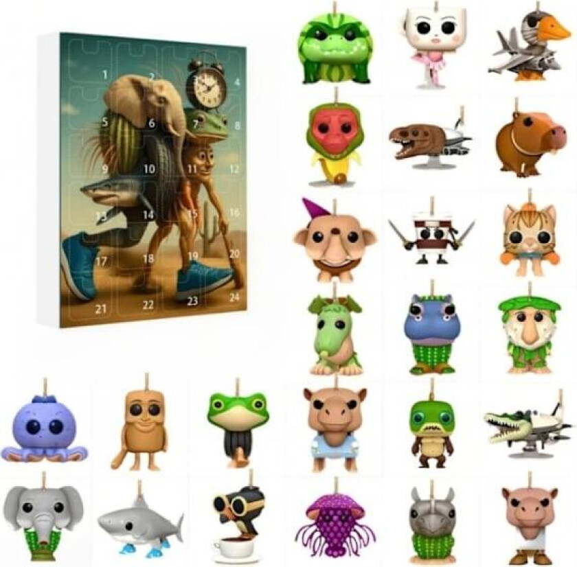 Italiensk Brainrot Tung Sahur Figur Blind Box Tralalero Figurer{AZC} A4