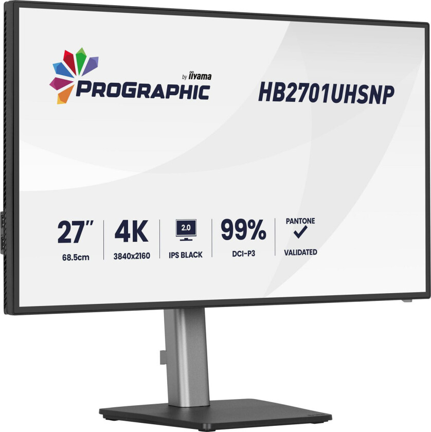 HB2701UHSNP-B1 PC-skjerm - 27", 3840x2160, 60Hz, IPS, svart