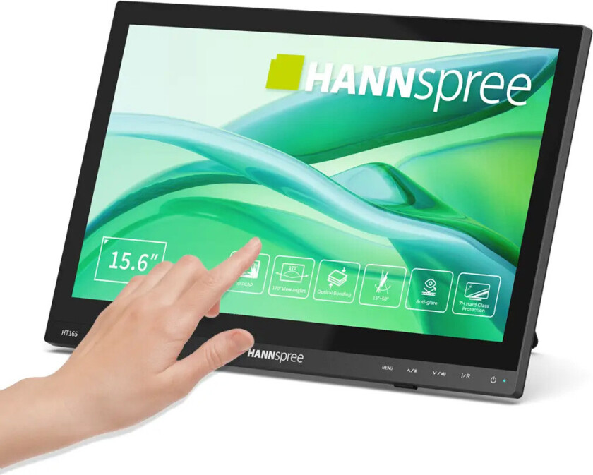 HT165HPB PC-skjerm - 15.6", 1920x1080, 60Hz, 15ms - Svart