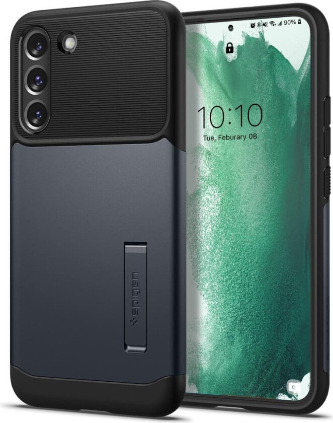 Spigen Samsung Galaxy S22 Plus Deksel Slim Armor Metal Slate