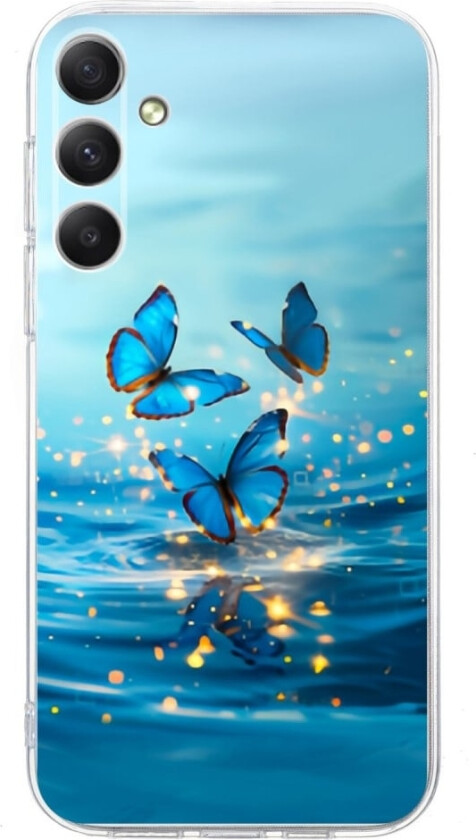 Vibe Samsung Galaxy A56 deksel - Blå Sommerfugl