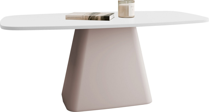 Meylor Sofabord 120 cm - Hvit/Beige