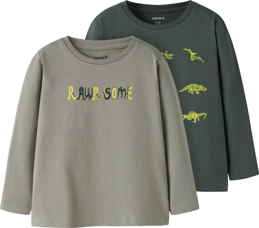 Gensere - 2-pack - NmmVux - Shadow/Urban Chic - - 2 år (92) - Genser