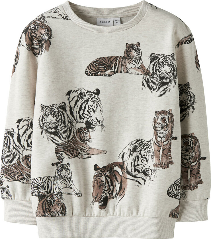 Collegegenser - NmmThorne - Peyote-melange - - 3 år (98) - Collegegenser