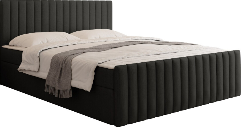 Calrosor Sengepakke Kontinentalseng med Oppbevaring 180x200 cm - Svart