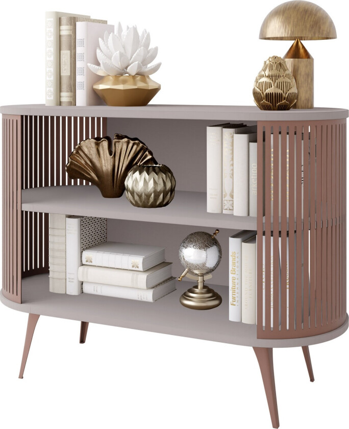 Galia Skjenk 120x40 cm - Rosa/Grå