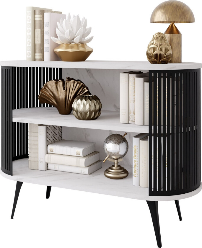 Galia Skjenk 120x40 cm - Svart/Hvit