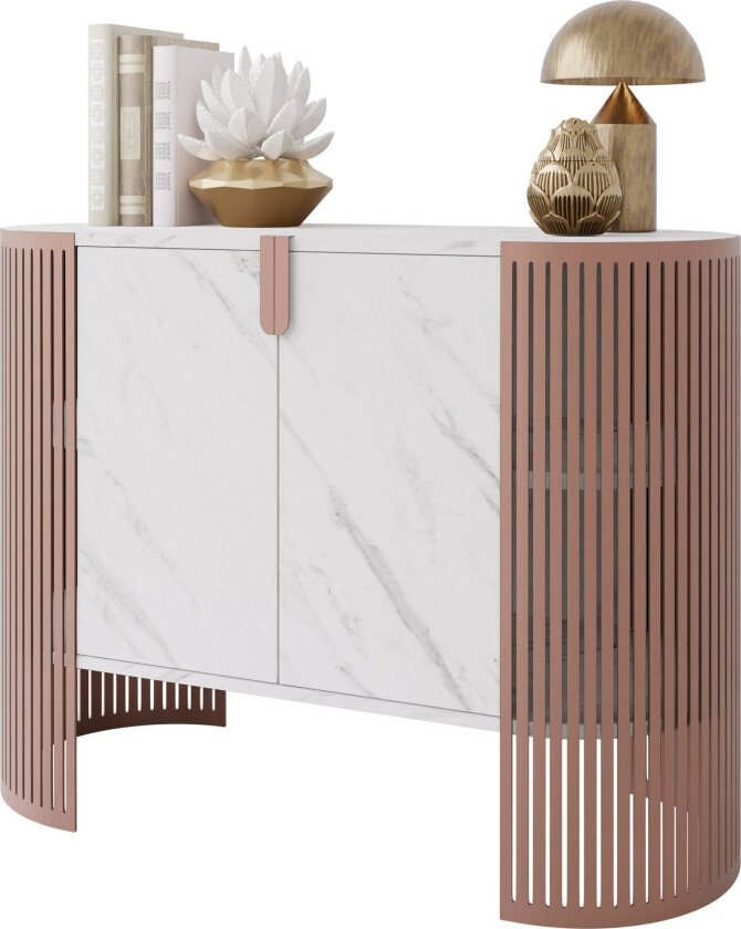 Friend Skjenk 120x40 cm - Rosa/Hvit