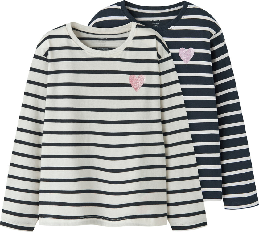 Gensere - 2-pack - NkfTenisa - Salutt/Gardenia - - 7-8 år (122-128) - Genser