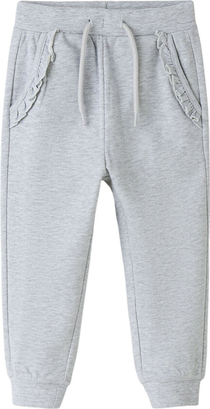 Joggebukser - NmfTilde - Light Grey Melange - - 5 år (110) - Joggebukse