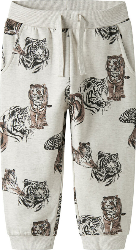 Joggebukser - NmmThorne - Peyote-melange - - 7 år (122) - Joggebukse