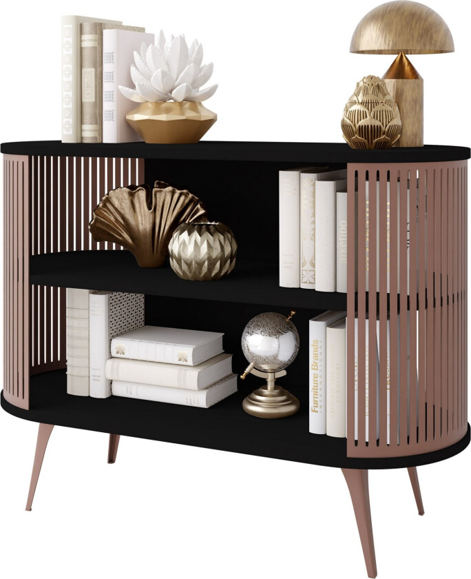 Galia Skjenk 120x40 cm - Rosa/Svart