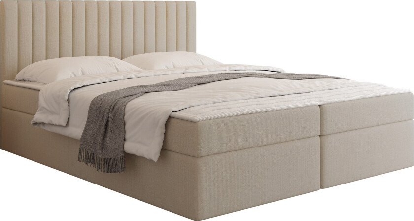 Calrosor Sengepakke Kontinentalseng med Oppbevaring 140x200 cm - Beige
