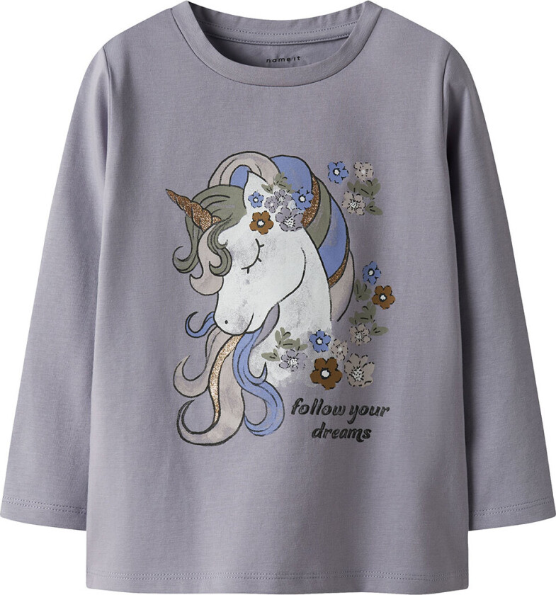 Genser - NmfTulinea - Lavender Grå - - 5 år (110) - Genser