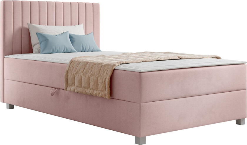 Veyran Sengepakke Kontinentalseng med Oppbevaring 120x200 cm - Rosa