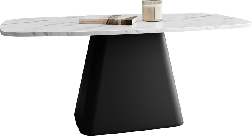 Meylor Sofabord 120 cm - Hvit/Svart