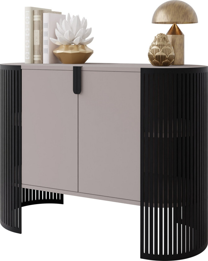 Friend Skjenk 120x40 cm - Svart/Beige