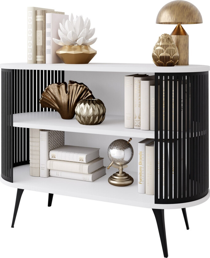 Galia Skjenk 120x40 cm - Hvit/Svart