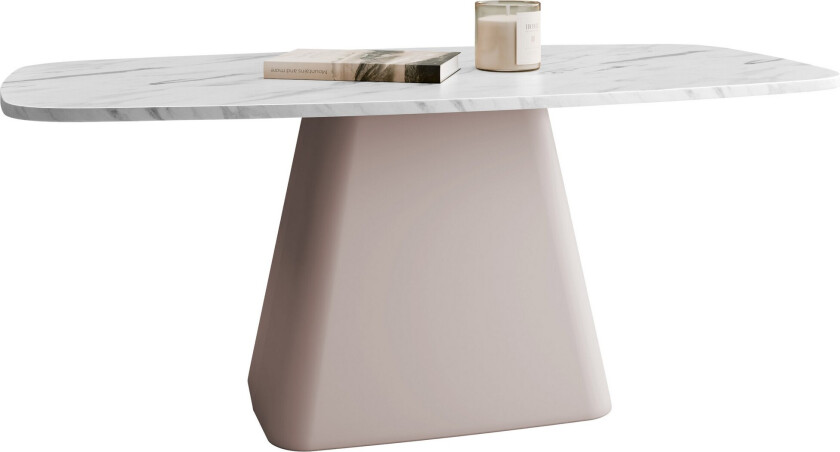 Meylor Sofabord 120 cm - Hvit/Beige
