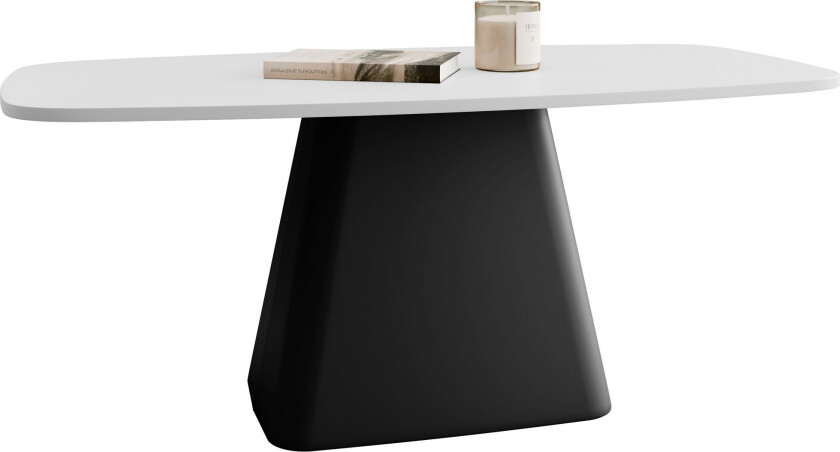 Meylor Sofabord 120 cm - Hvit/Svart