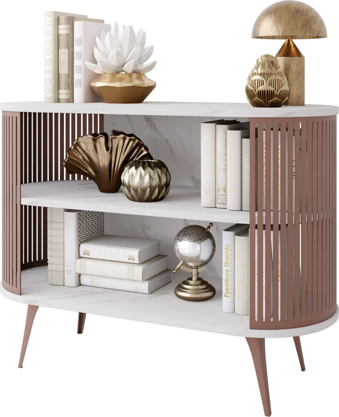 Galia Skjenk 120x40 cm - Rosa/Hvit