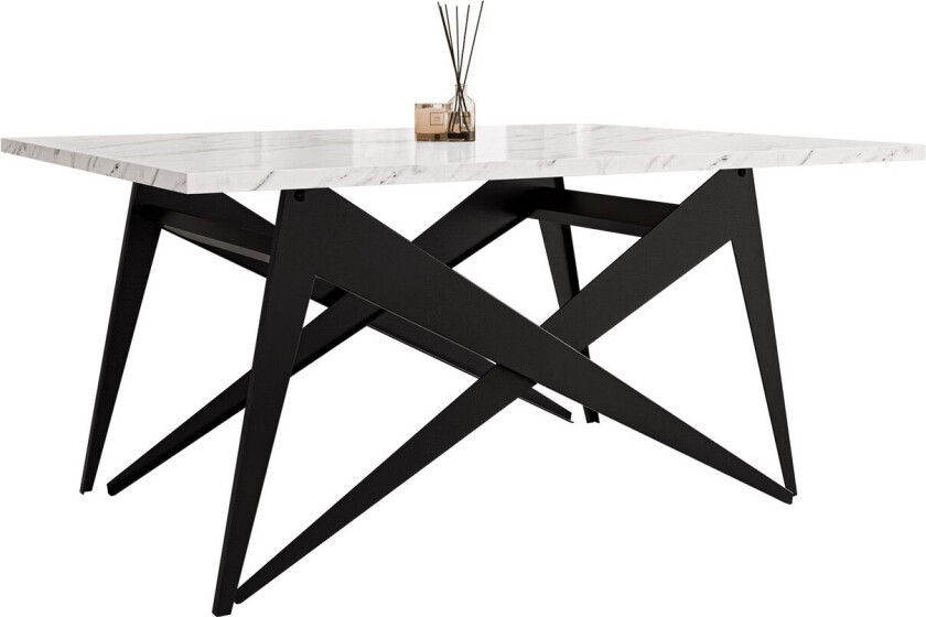 Seyloren Sofabord 90 cm - Svart/Hvit