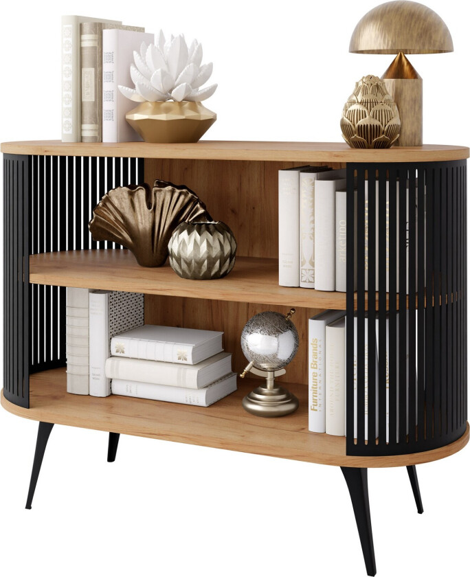 Galia Skjenk 120x40 cm - Svart/Brun