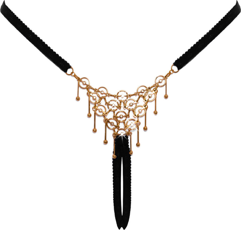 Cottelli Lingerie: Crotchless String with Decoration, One Size