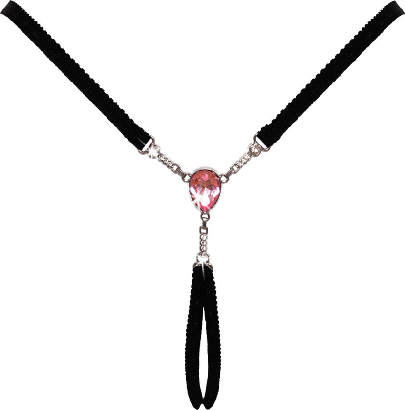 Cottelli Lingerie: Crotchless String with Gem, One Size